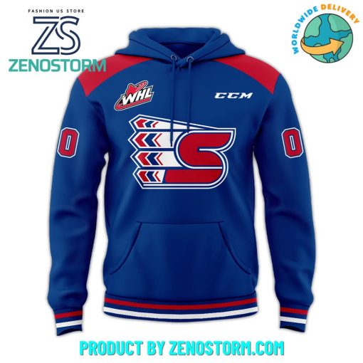 Spokane Chiefs WHL 2024 Custom Name Combo Hoodie, Pants, Cap