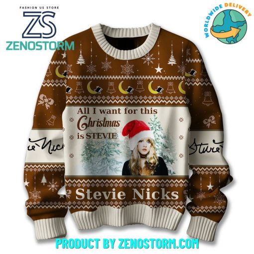 Stevie Nicks All I Want For Christmas Ugly Sweater