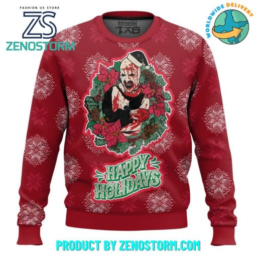 Terrifier 2024 Happy Holidays Ugly Christmas Sweater