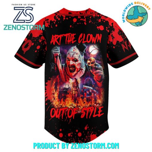 Terrifier 3 Art The Clown Out Of Style Customized Baseball Jersey