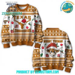 Texas Longhorns Football Merry Christmas Ugly Sweater