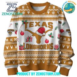 Texas Longhorns Football Merry Christmas Ugly Sweater