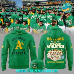 Thank You Oakland Athletics Limited Edition Combo Hoodie Pants Cap