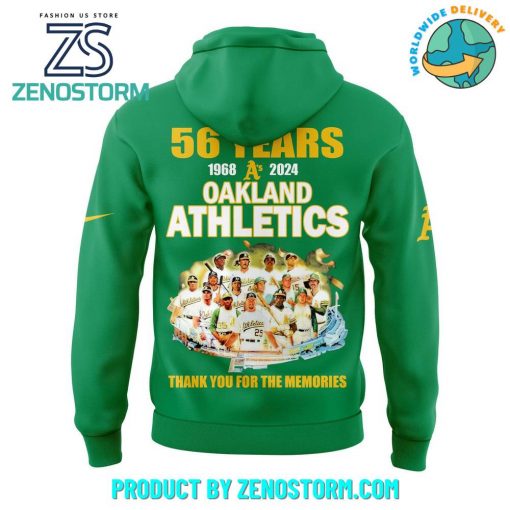 Thank You Oakland Athletics Limited Edition Combo Hoodie, Pants, Cap