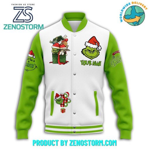 The Grinch Feeling Extra Grinchy Today Personalized Baseball Jacket