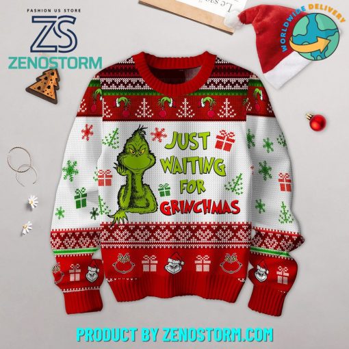 The Grinch Just Waiting For Christmas 2024 Sweater