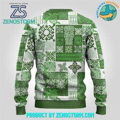 Tiki Tropical Retro Green Ugly Christmas Sweater