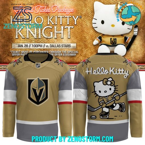 Vegas Golden Knights X Hello Kitty Hockey Jersey 2024