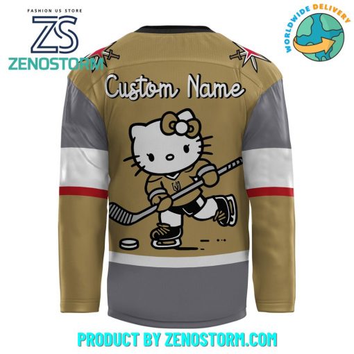 Vegas Golden Knights X Hello Kitty Personalized Hockey Jersey