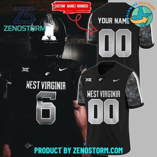 West Virginia Coal Rush Blackout 2024 Personalized Football Jersey