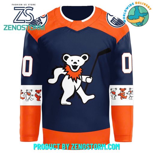 2024 Edmonton Oilers x Grateful Dead Night Hockey Jersey