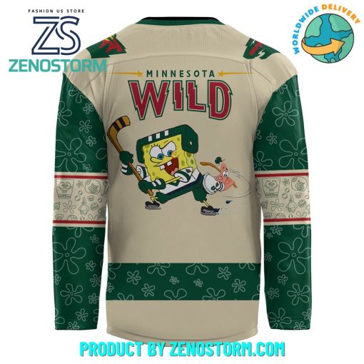 2024 Minnesota Wild x Spongebob 25th Anniversary Hockey Jersey