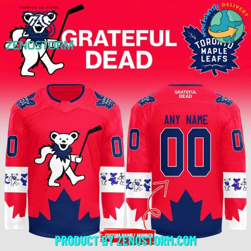 2024 Toronto Maple Leafs x Grateful Dead Night Hockey Jersey