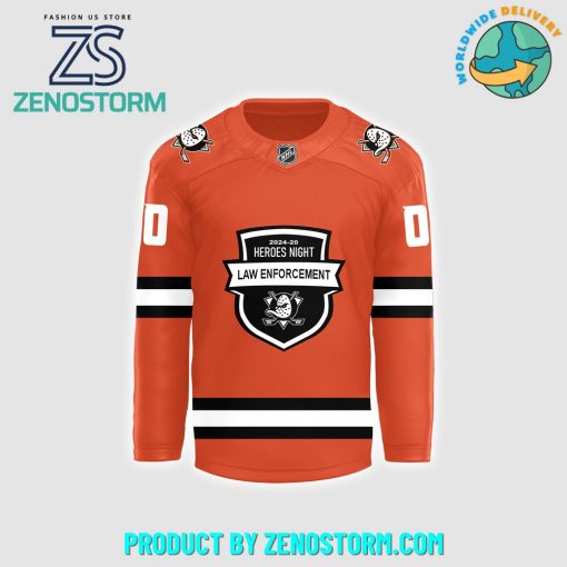 Anaheim Ducks 2024 Law Enforcement Appreciation Night Hockey Jersey