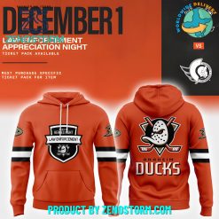 Anaheim Ducks 2024 Law Enforcement Appreciation Night Hoodie