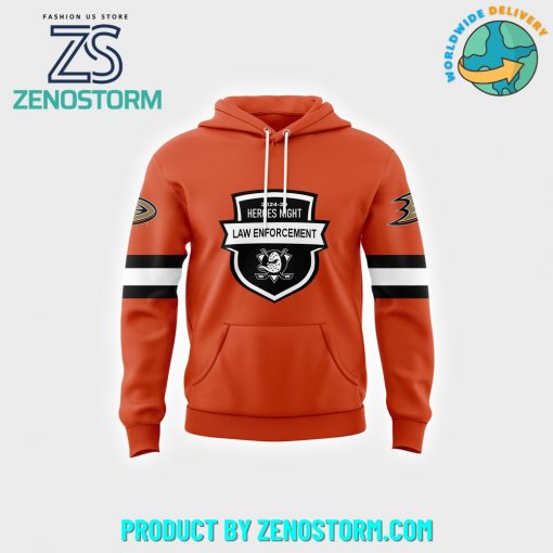 Anaheim Ducks 2024 Law Enforcement Appreciation Night Hoodie