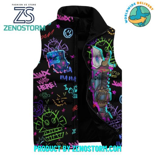 Arcane Jinx Was Here Sleeveless Puffer Down Vest