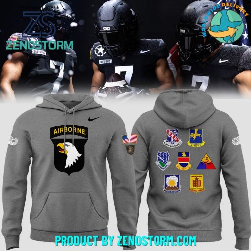 Army Black Knights Football 101st Airborne Bastogne Hoodie