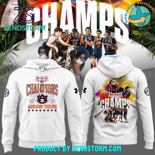 Auburn Basketball 2024 Maui Invitational Champions Hoodie