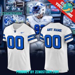 BYU Football White 1996 Throwback Custom Name Football Jersey