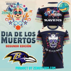 Baltimore Ravens NFL Dia De Los Muertos Shirt