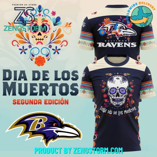 Baltimore Ravens NFL Dia De Los Muertos Shirt