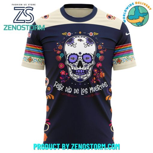 Baltimore Ravens NFL Dia De Los Muertos Shirt