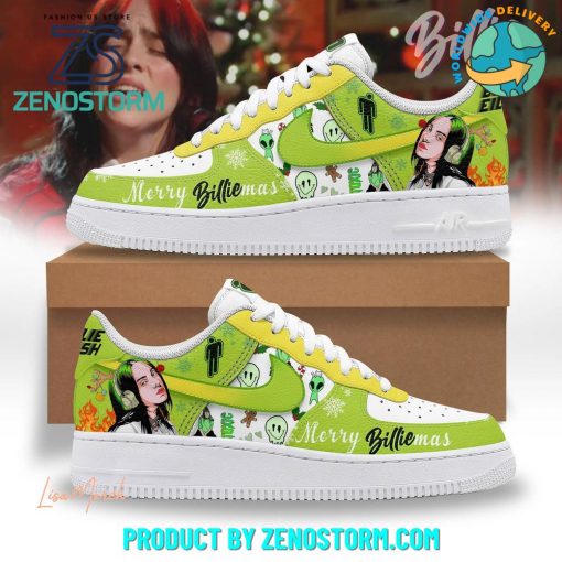 Billie Eilish Merry Christmas 2024 Nike Air Force 1