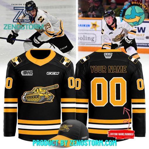 Black Gold North Bay Battalion New 2024 Customized Hockey Jersey