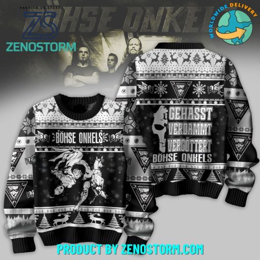 Bohse Onkelz Rock Band 2024 Ugly Christmas Sweater