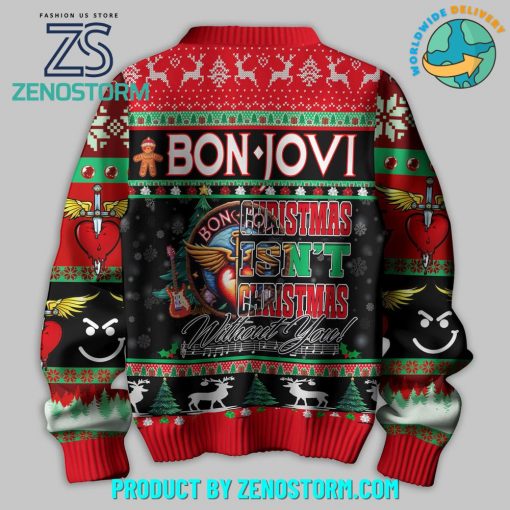 Bon Jovi Christmas Isn’t Christmas Ugly Sweater