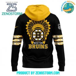 Boston Bruins 2024 NHL Native American Heritage Month Hoodie