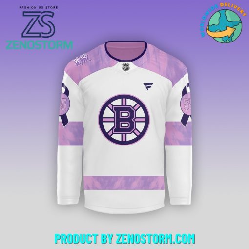 Boston Bruins Fanatics Hockey Fights Cancer Practice Hockey Jersey