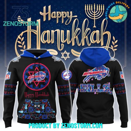 Buffalo Bills NFL Happy Hanukkah Holiday New Hoodie