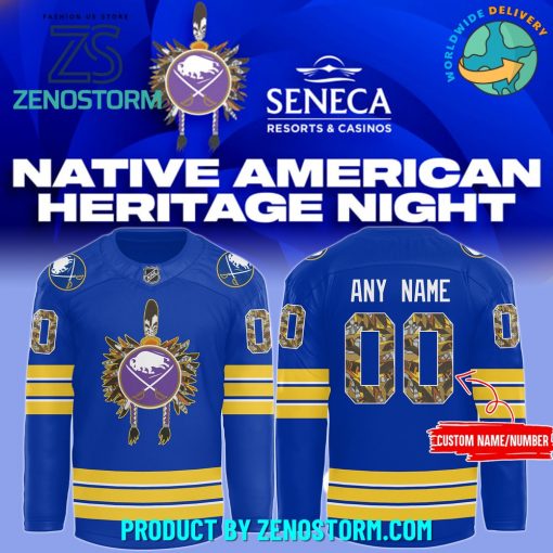 Buffalo Sabres 2024 Native American Heritage Month Premium Hockey Jersey