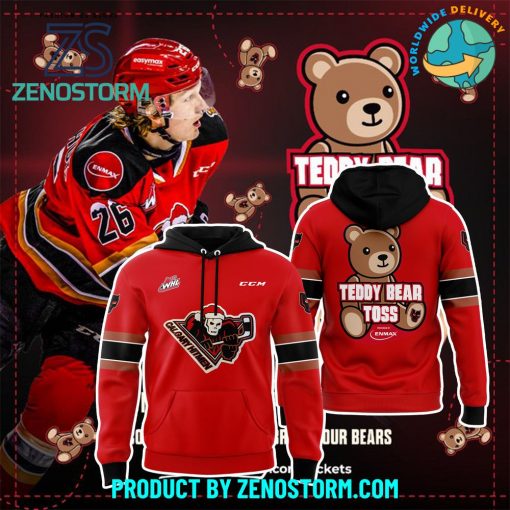 Calgary Hitmen Teddy Bear Toss Hoodie