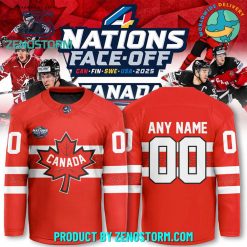 Canada National Ice Hockey Team 4 Nations Face-Off 2025 Hockey Jersey