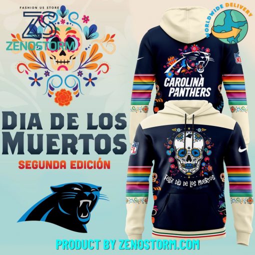 Carolina Panthers 2024 NFL Dia De Los Muertos Hoodie