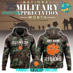 Clemson Football 2024 Military Appreciation Club Hoodie Pants Cap