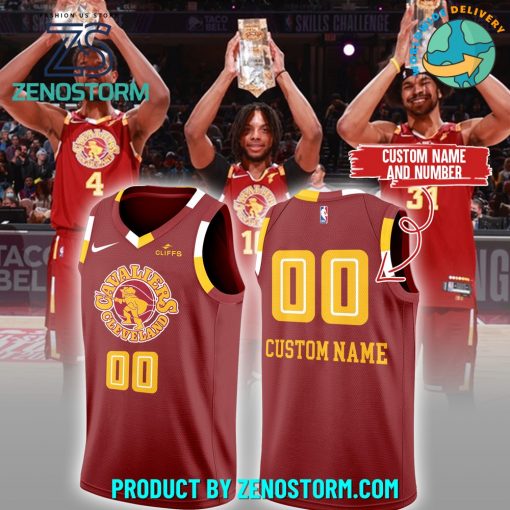 Cleveland Cavaliers NBA Custom Name Basketball Jersey