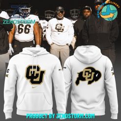 Colorado Buffaloes Football White Coach Prime Hoodie 2024