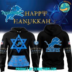 Detroit Lions 2024 Hanukkah Holliday Premium Hoodie