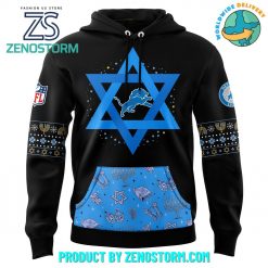 Detroit Lions 2024 Hanukkah Holliday Premium Hoodie