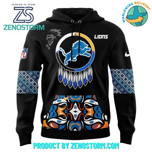 Detroit Lions 2024 Native American Heritage Month Premium Hoodie