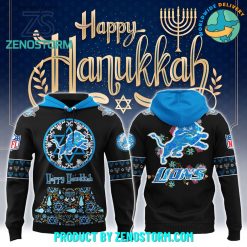 Detroit Lions NFL Happy Hanukkah Holiday New Hoodie