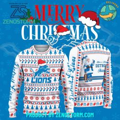 Detroit Lions NFL Merry Christmas 2024 Ugly Sweater