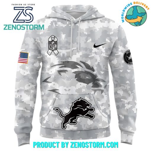 Detroit Lions Nike Arctic Camo 2024 Salute to Service Hoodie, Pants, Cap