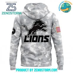 Detroit Lions Nike Arctic Camo 2024 Salute to Service Hoodie Pants Cap