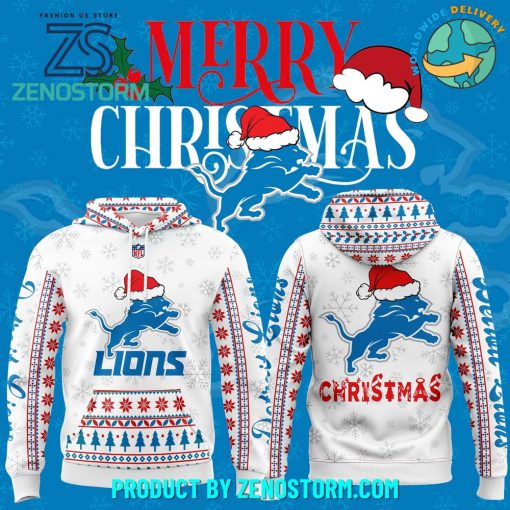 Detroit Lions x Bobble Hat Christmas 2024 Hoodie