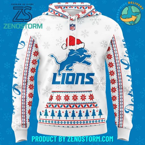 Detroit Lions x Bobble Hat Christmas 2024 Hoodie